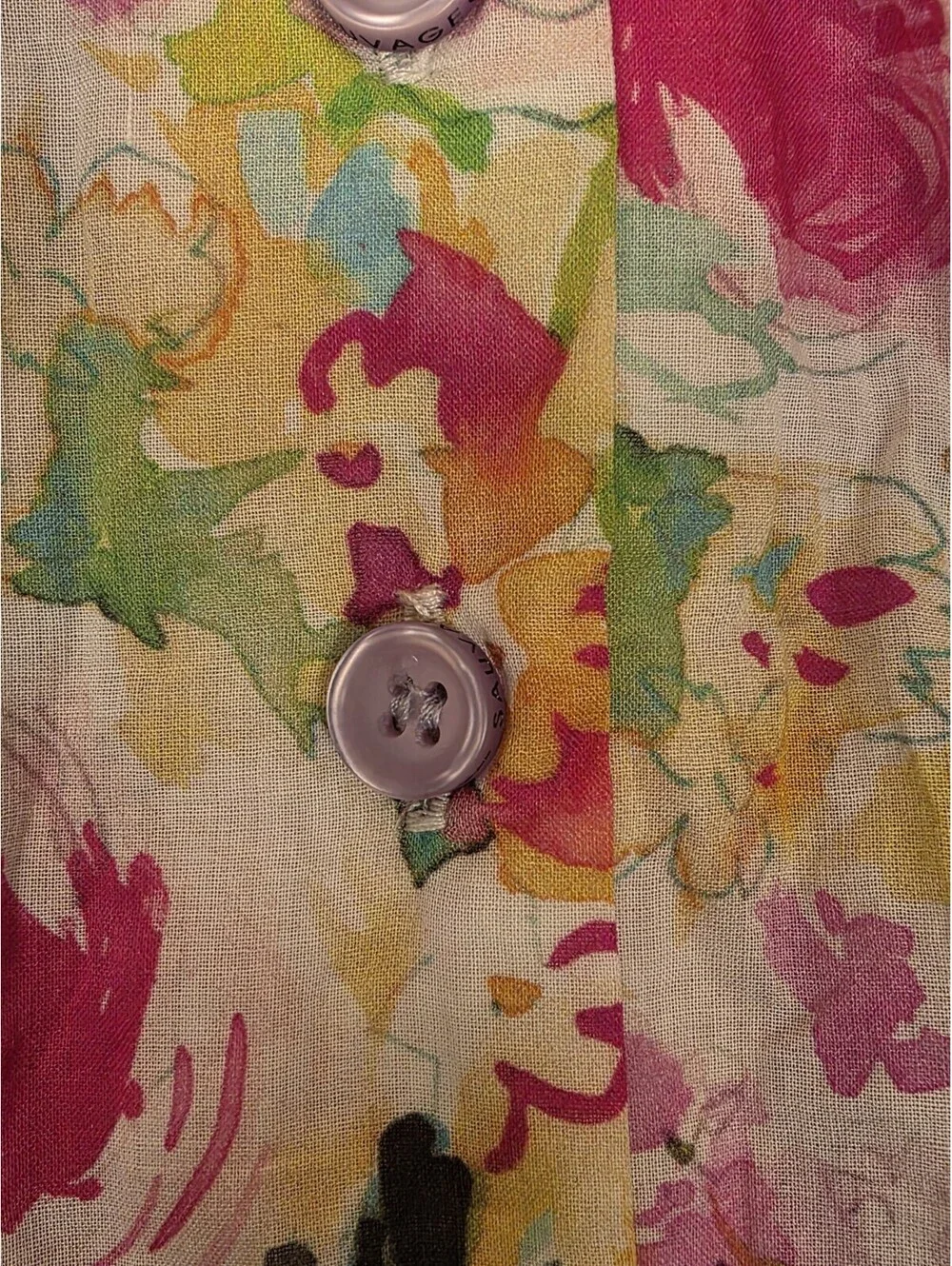 Bijou Sauvage Clothier Floral Todler size 4 Lined Side Pockets Pre-owned